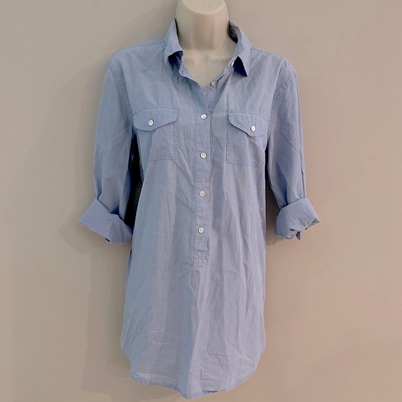 J.Crew Womans Long Button Down - Picture 1 of 5